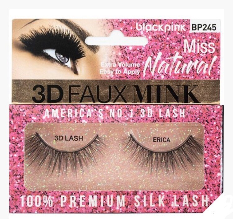 Black Pink 3D Faux Mink Miss Natural Erica