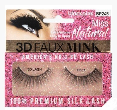 Black Pink 3D Faux Mink Miss Natural Erica