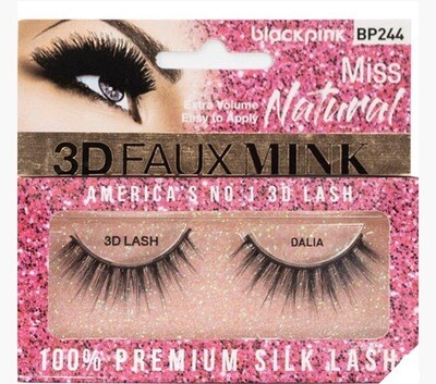 Black Pink 3D Faux Mink Miss Natural Dalia