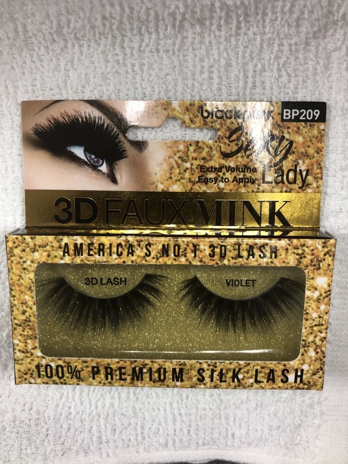 Black Pink 3D Faux Mink Sexy Lady Violet
