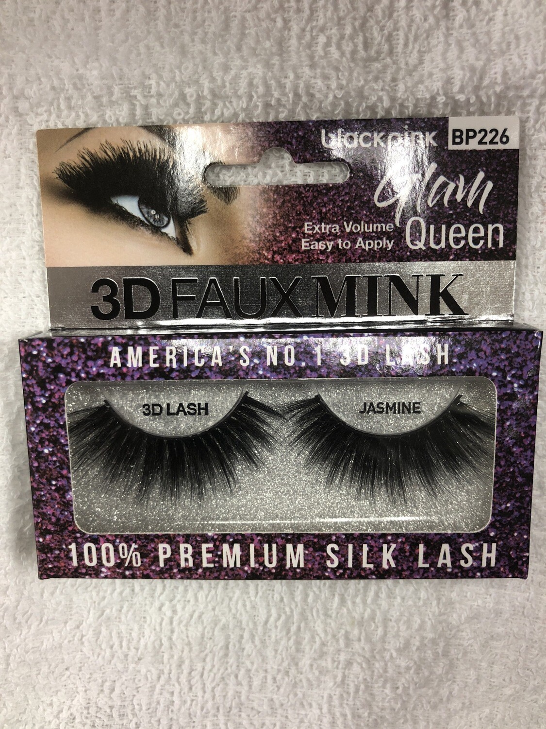 Black Pink 3D Faux Mink Glam Queen Jasmine