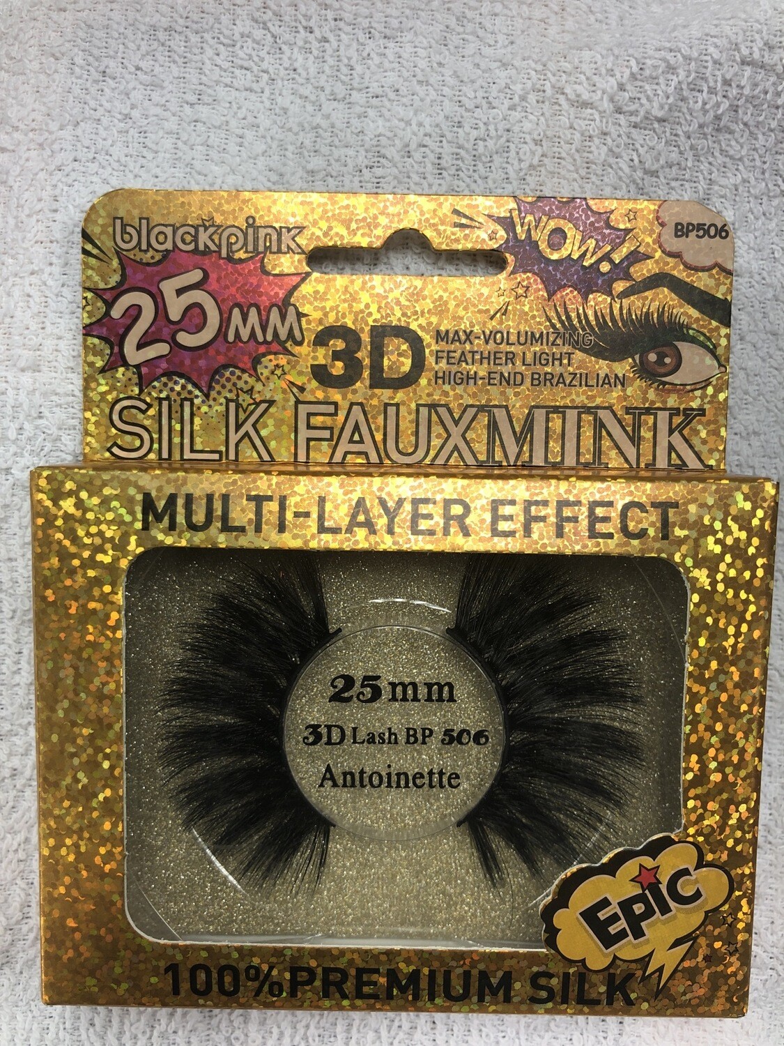 Blackpink 25mm 3D Silk Faux Mink Lashes BP506