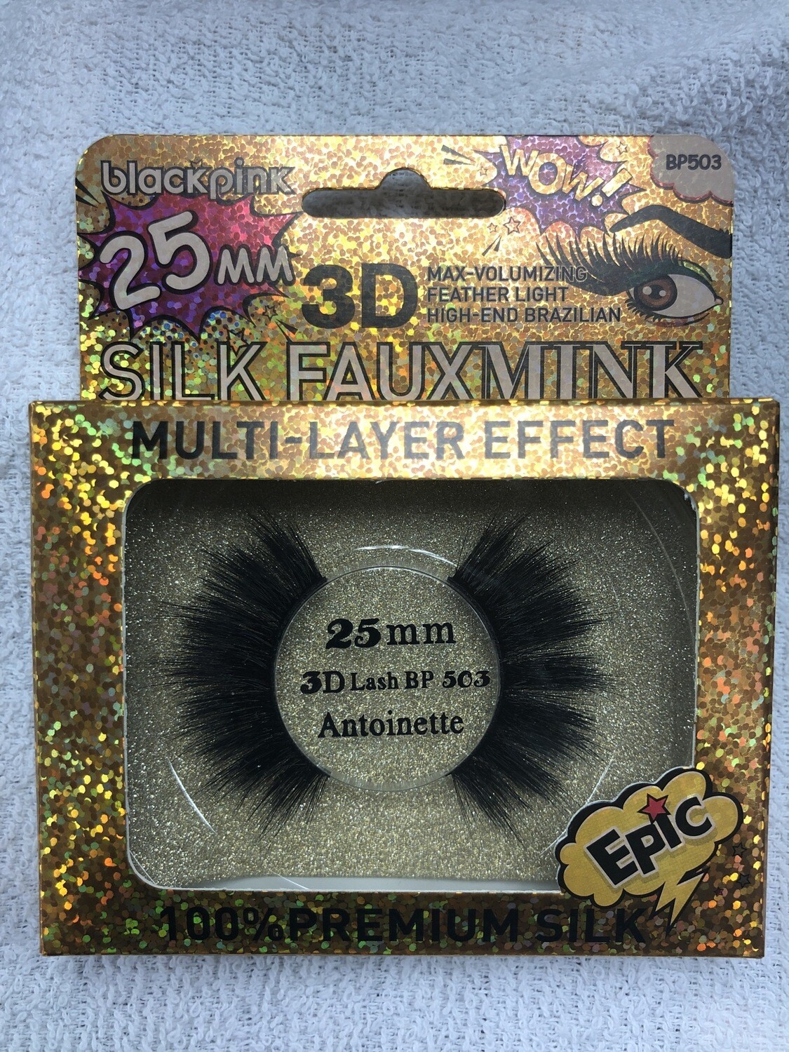 Blackpink 25mm 3D Silk Faux Mink Lashes BP503