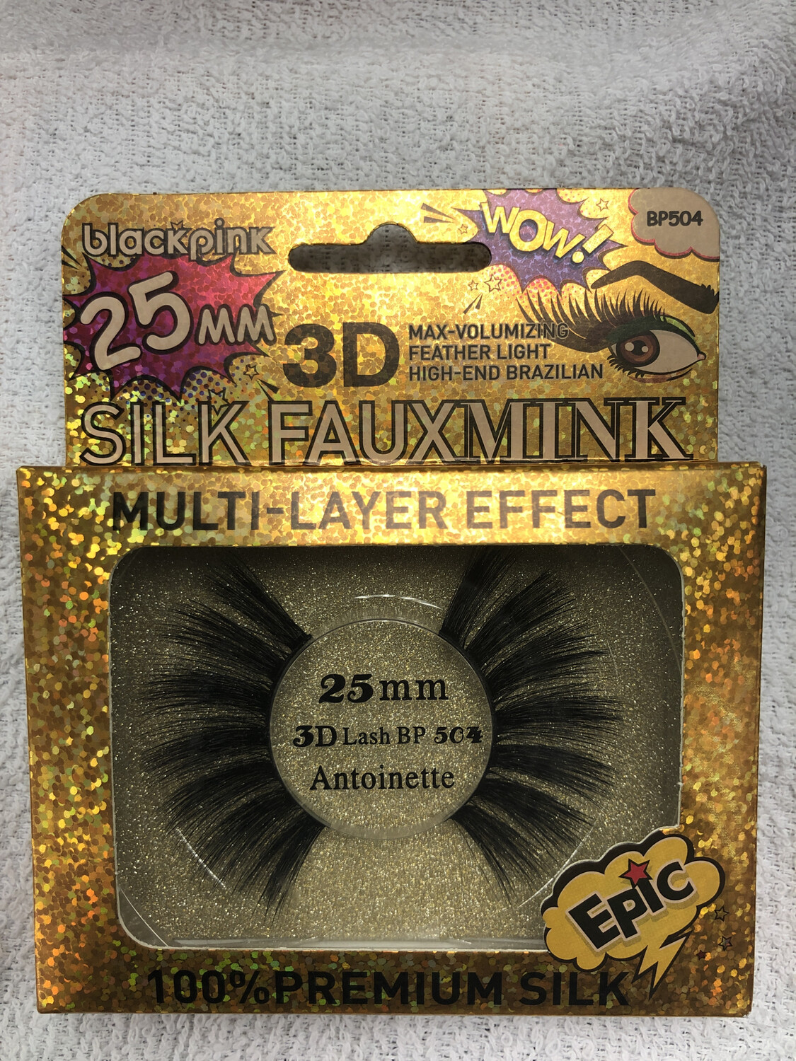 Blackpink 25mm 3D Silk Faux Mink Lashes BP504