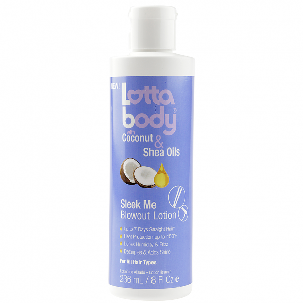 LottaBody With Coconut &amp; Shea Oils Sleek Me Blowout Lotion 8oz