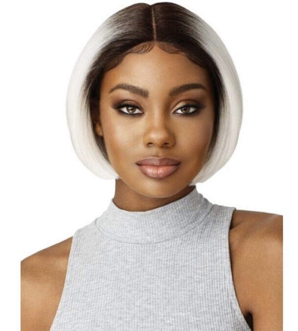 OUTRE SYNTHETIC 5&quot; DEEP I-PART SWISS LACE FRONT WIG - HAVEN
