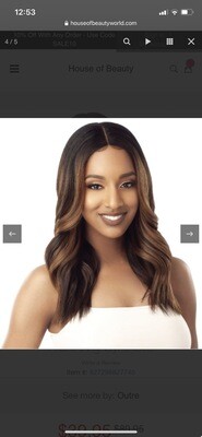 Outre I-Parting Shataya Swiss Lace Front Wig Synthetic