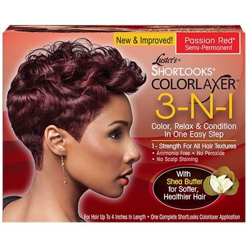 Lusters Short looks Colorlaxer 3-N-1 Color, Relax &amp; Condition - Passion Red