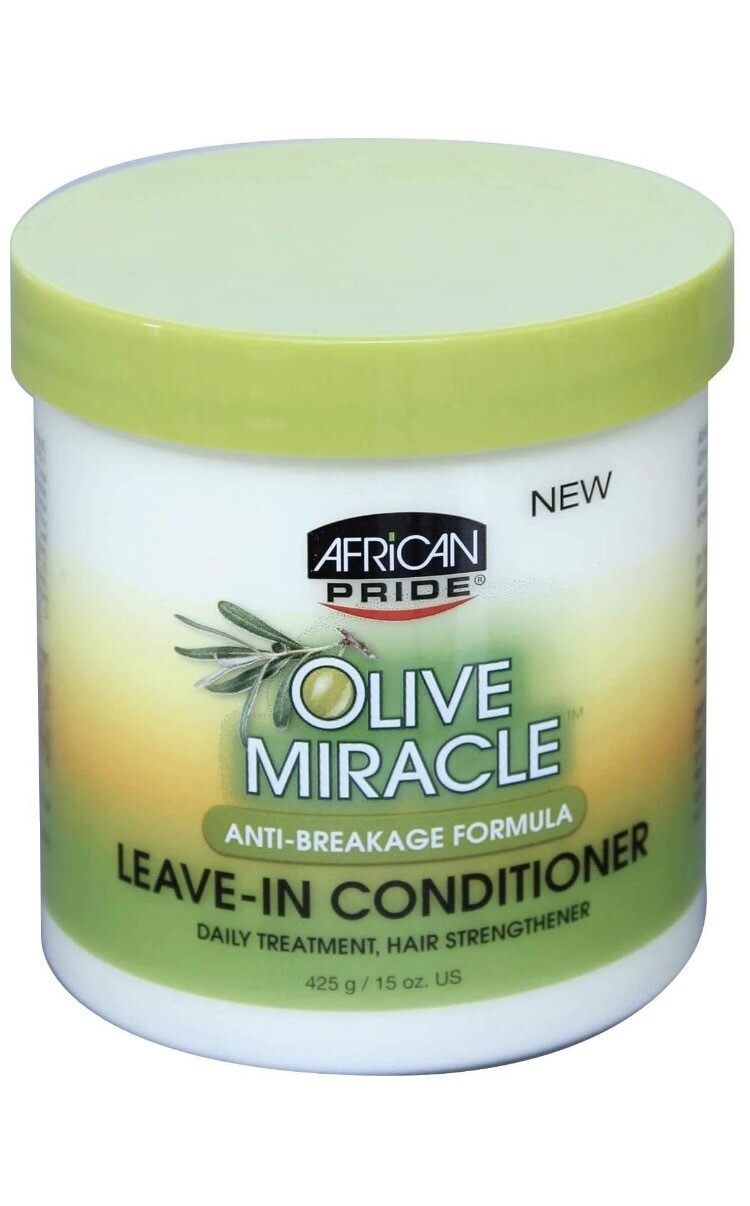 African Pride Olive Miracle Anti-Breakage Leave-In Conditioner 15oz