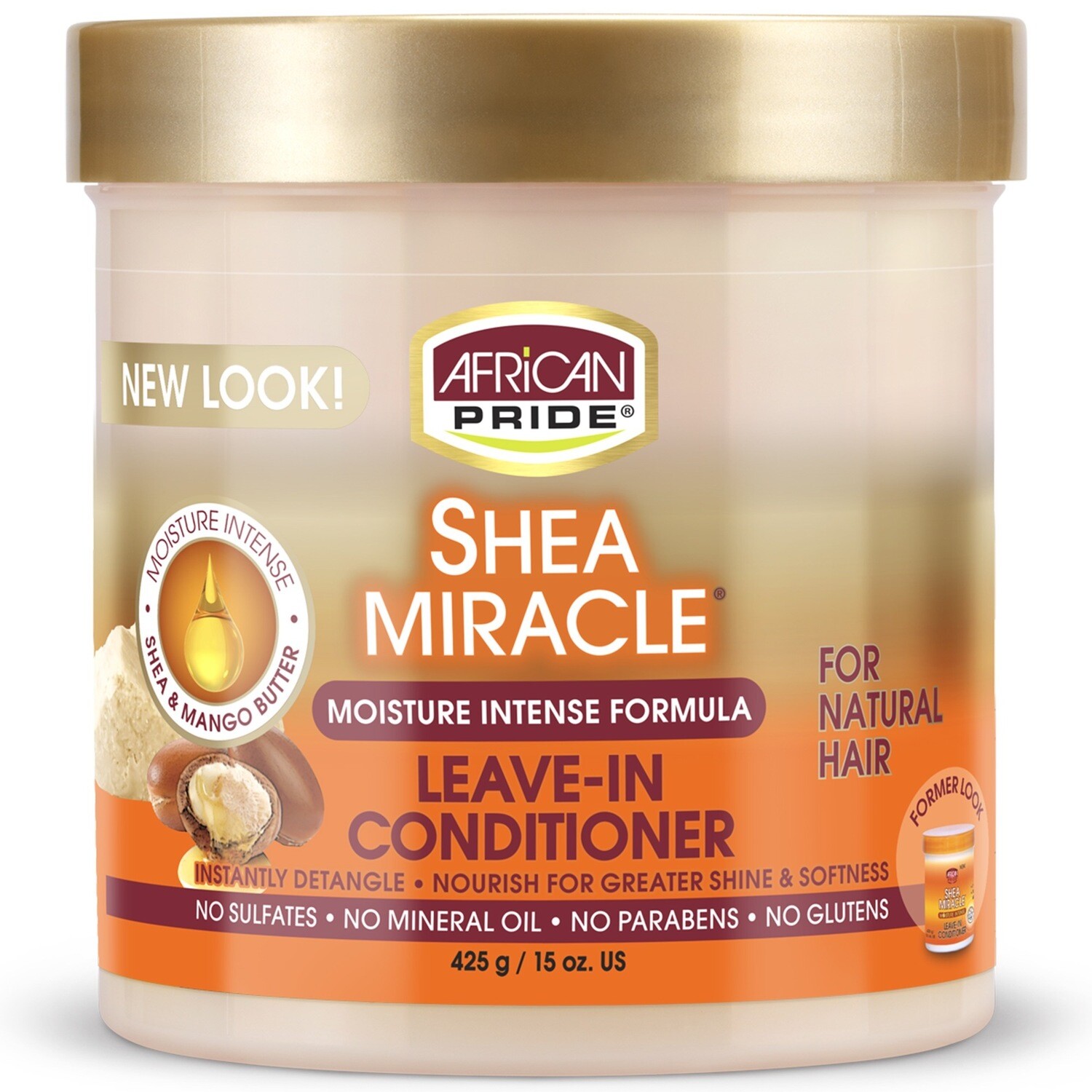 African Pride Shea Miracle Moisture Intensive Formula Leave In Conditioner 15oz
