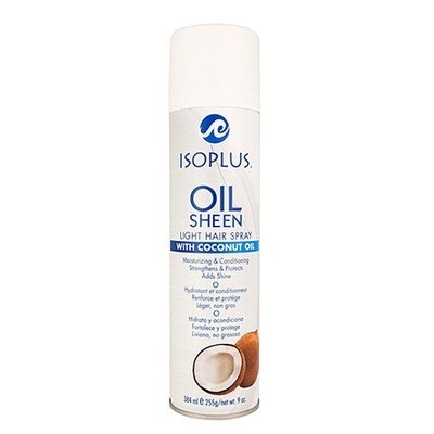 Isoplus Oil Sheen Light Hair Spray With Coconut Oil (9oz)