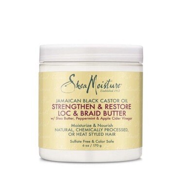 SheaMoisture Jamaican Black Castor Oil Strengthen &amp; Restore Moisture Twist And Loc Butter 6oz