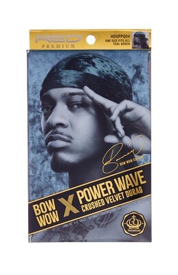 Red by Kiss Bow Wow X Power Wave Crushed Velvet Luxe Durag - Teal Green
