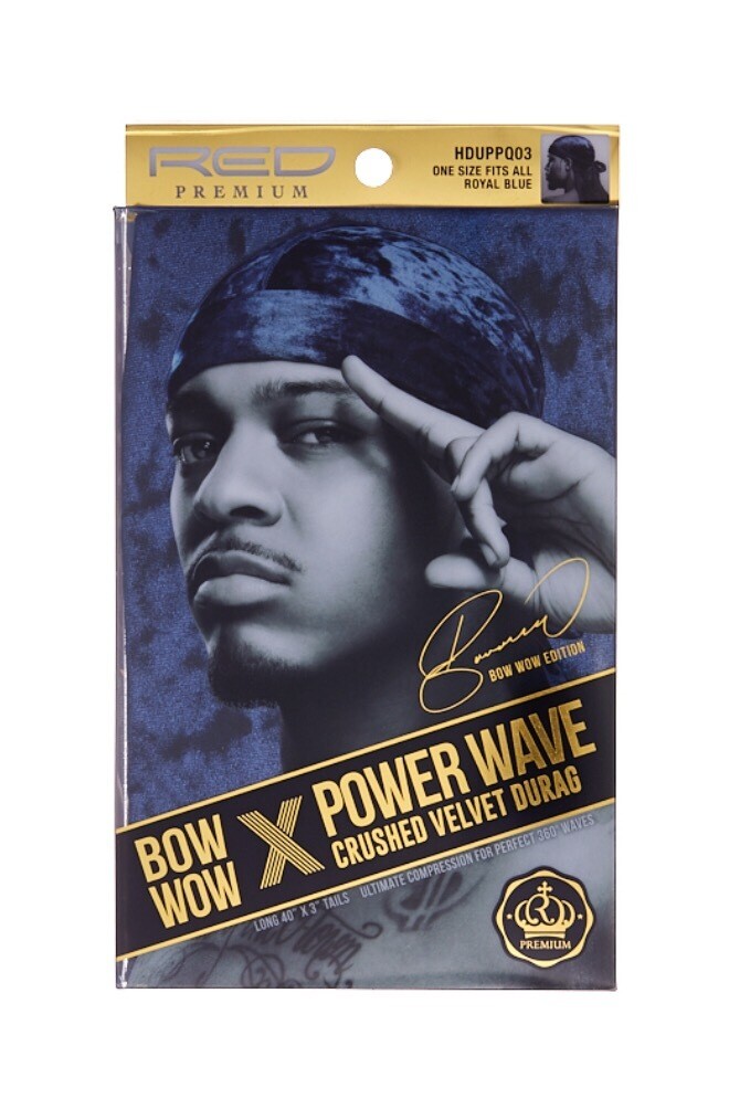 Red by Kiss Bow Wow X Power Wave Crushed Velvet Luxe Durag - Royal Blue