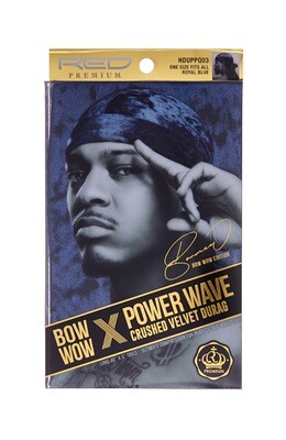 Red by Kiss Bow Wow X Power Wave Crushed Velvet Luxe Durag - Royal Blue
