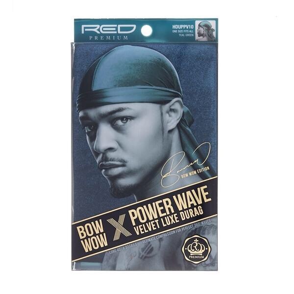 Red by Kiss Bow Wow X Power Wave Velvet Luxe Durag - Teal Green
