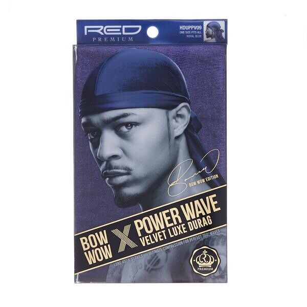 Red by Kiss Bow Wow X Power Wave Velvet Luxe Durag - Royal Blue