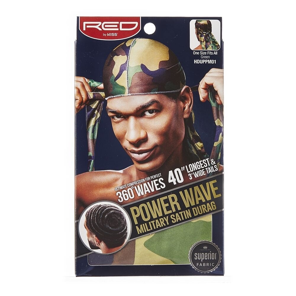 Power Wave Military Satin Durag - Green