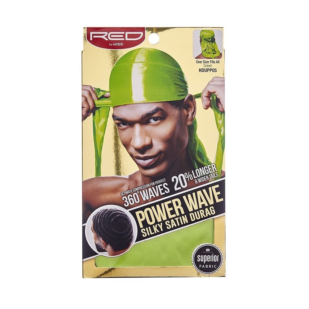 Power Wave Silky Satin Durag - Green