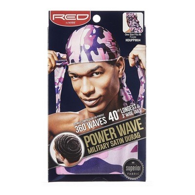 Power Wave Military Satin Durag - Purple