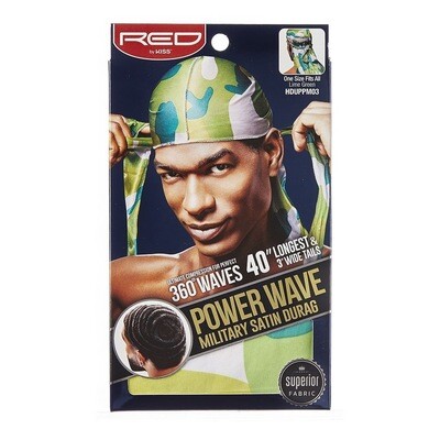 Power Wave Military Satin Durag - Lime Green