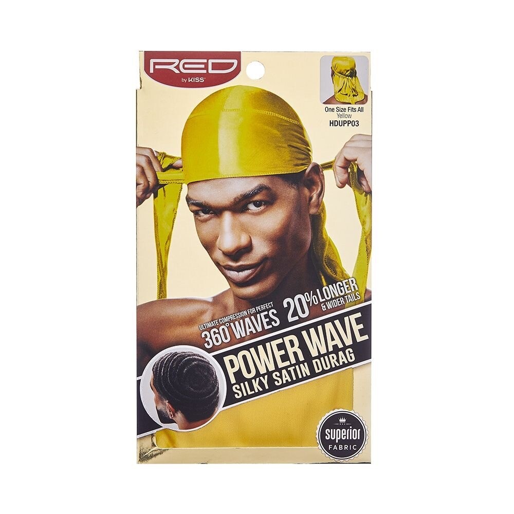 Power Wave Silky Satin Durag - Yellow