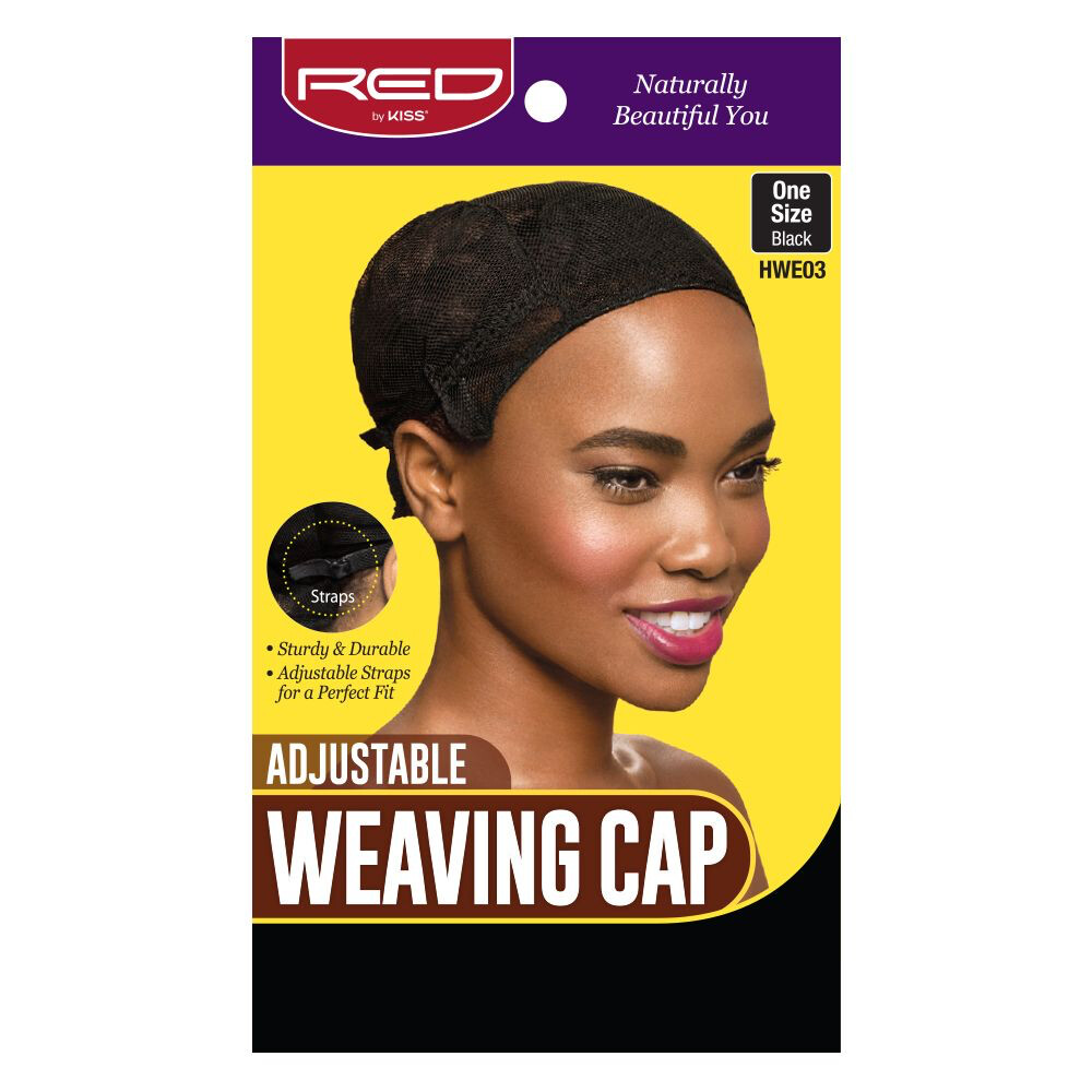 Adjustable Weaving Cap RED by KISS BLK
