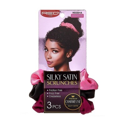 Silky Satin Scrunches 3pcs