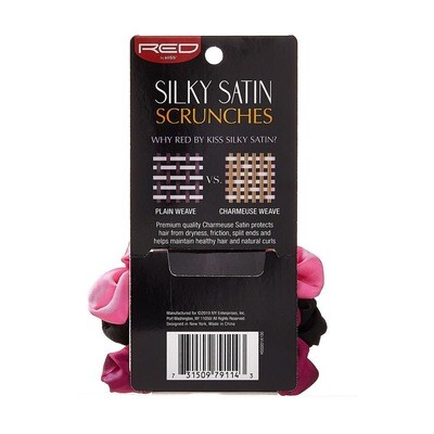 Silky Satin Scrunches 3pcs