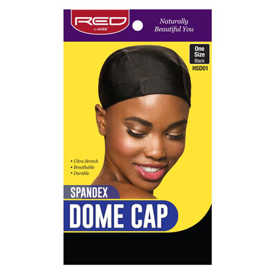 Spandex Dome Cap RED by KISS BLK
