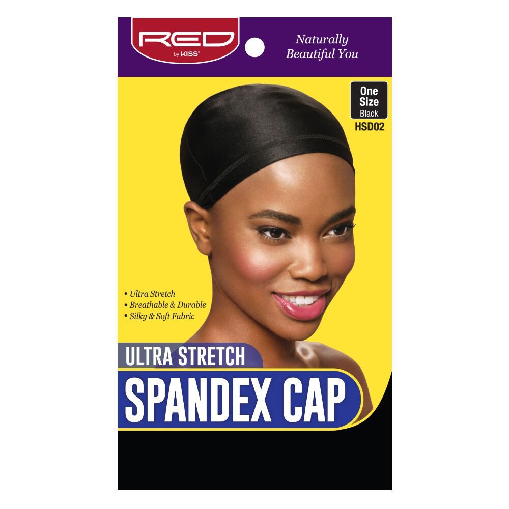 Ultra Stretch Spandex Cap RED by KISS BLK