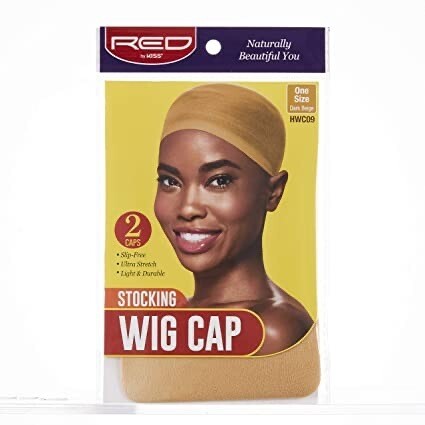 Stocking Wig Cap, Dark Beige (2 Caps)