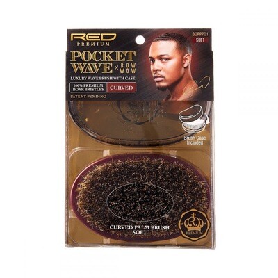 Premium Pocket Wave Brush With Case - Soft