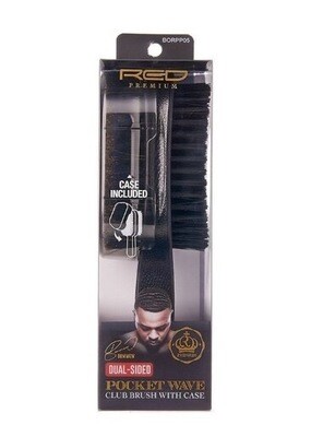 Premium Dual-Sided Pocket Wave Club Brush With Case