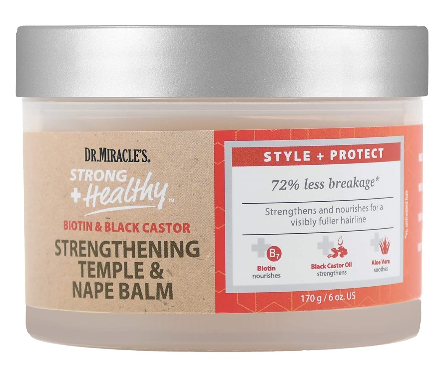 Dr. Miracle&#39;s Strong &amp; Healthy Temple &amp; Nape Balm 6oz