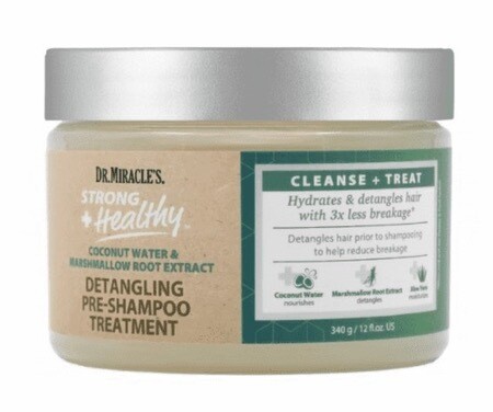 Dr. Miracle&#39;s Strong + Healthy Detangling Pre-Shampoo Treatment 12 oz