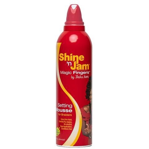 SHINE &#39;N JAM® MAGIC FINGERS™ SETTING MOUSSE FOR BRAIDERS 12OZ