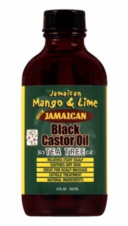 JAMAICAN MANGO &amp; LIME BLACK CASTOR OIL TEA TREE 4 OZ