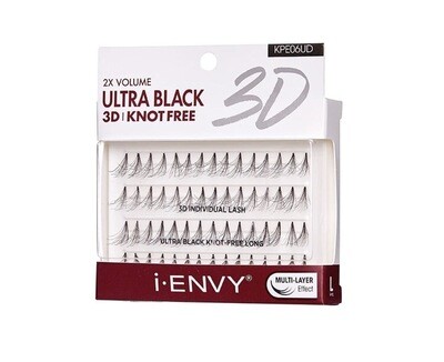 Kiss i-Envy Knot-Free Ultra Black 3D Individual Lash – Long