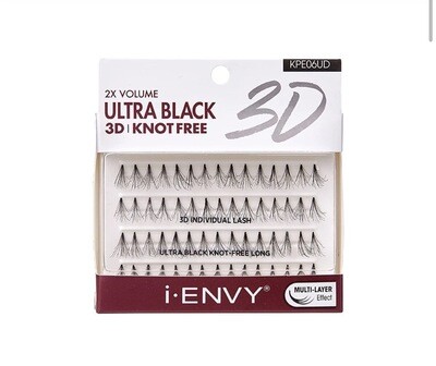 Kiss i-Envy Knot-Free Ultra Black 3D Individual Lash – Long