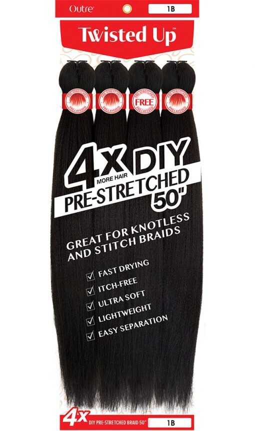 Outre - TWISTED UP 4X DIY PRESTRETCHED BRAID 50”