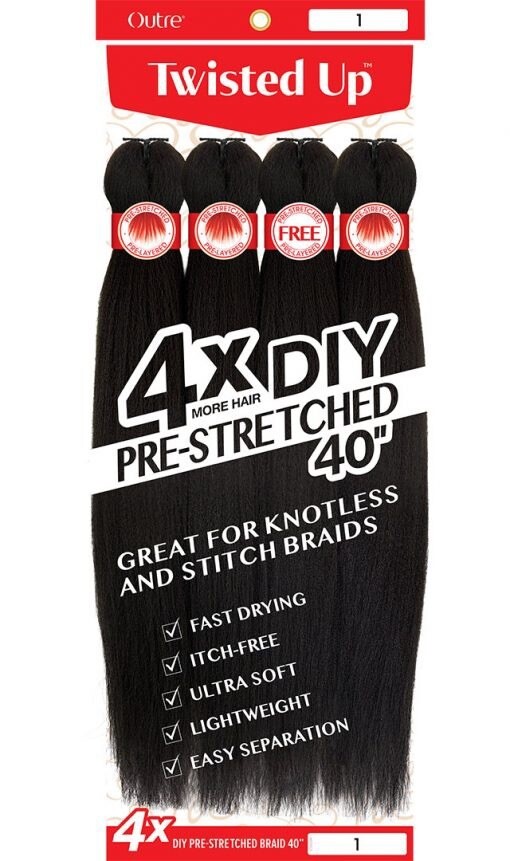 Outre -TWISTED UP 4X DIY PRESTRETCHED BRAID 40”