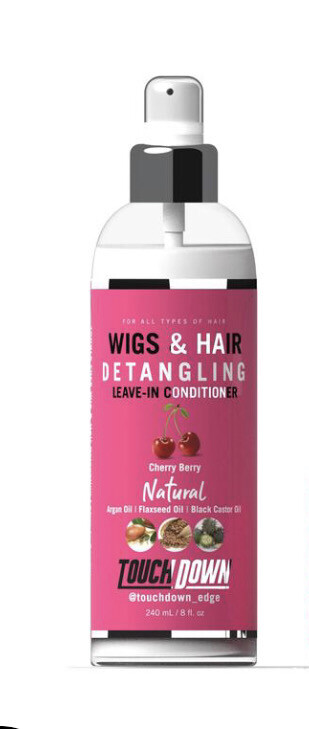 Touch Down WIG &amp; HAIR Detangler | Cherry Berry 8oz