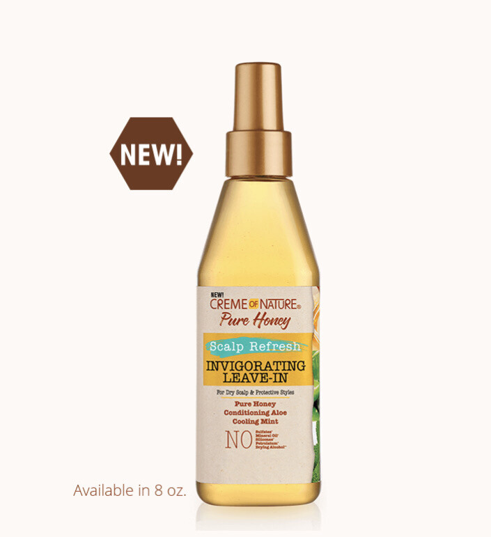 Creme Of Nature Pure Honey Scalp Refresh INVIGORATING LEAVE-IN 8oz