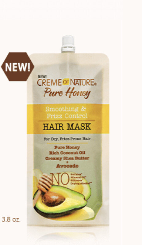 Creme Of Nature Pure Honey Smoothing &amp; Frizz Control Hair Mask 3.8oz