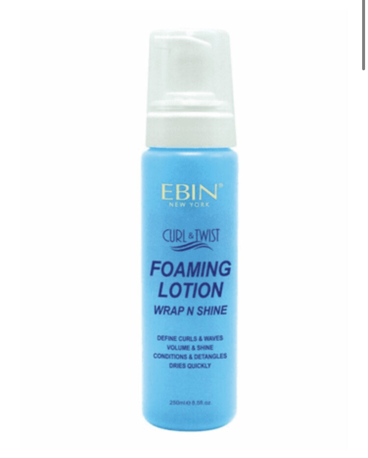 Ebin Curl &amp; Twist Foaming Lotion Wrap N Shine 8.5oz