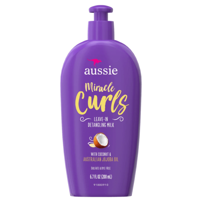 Aussie Miracle Curls Leave In Detangling Milk 6.7oz