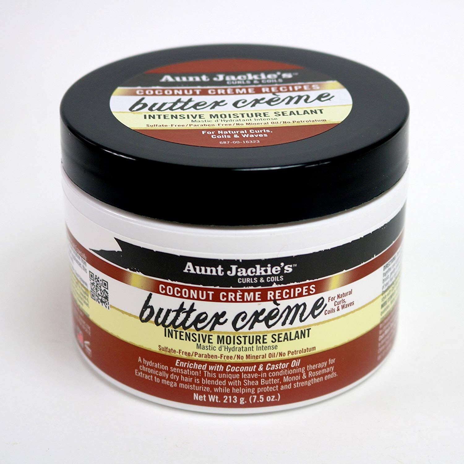 Aunt Jackie’s Coconut Crème Recipes Butter Crème Instant Moisture Sealant 7.5oz