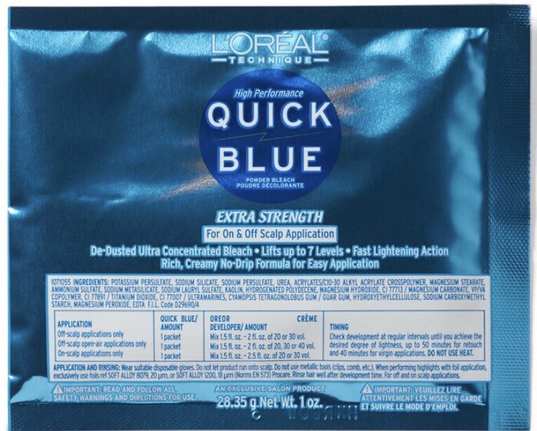 Quick Blue Powder Bleach