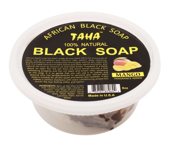Taha 100% Natural Black Soap (Mango)